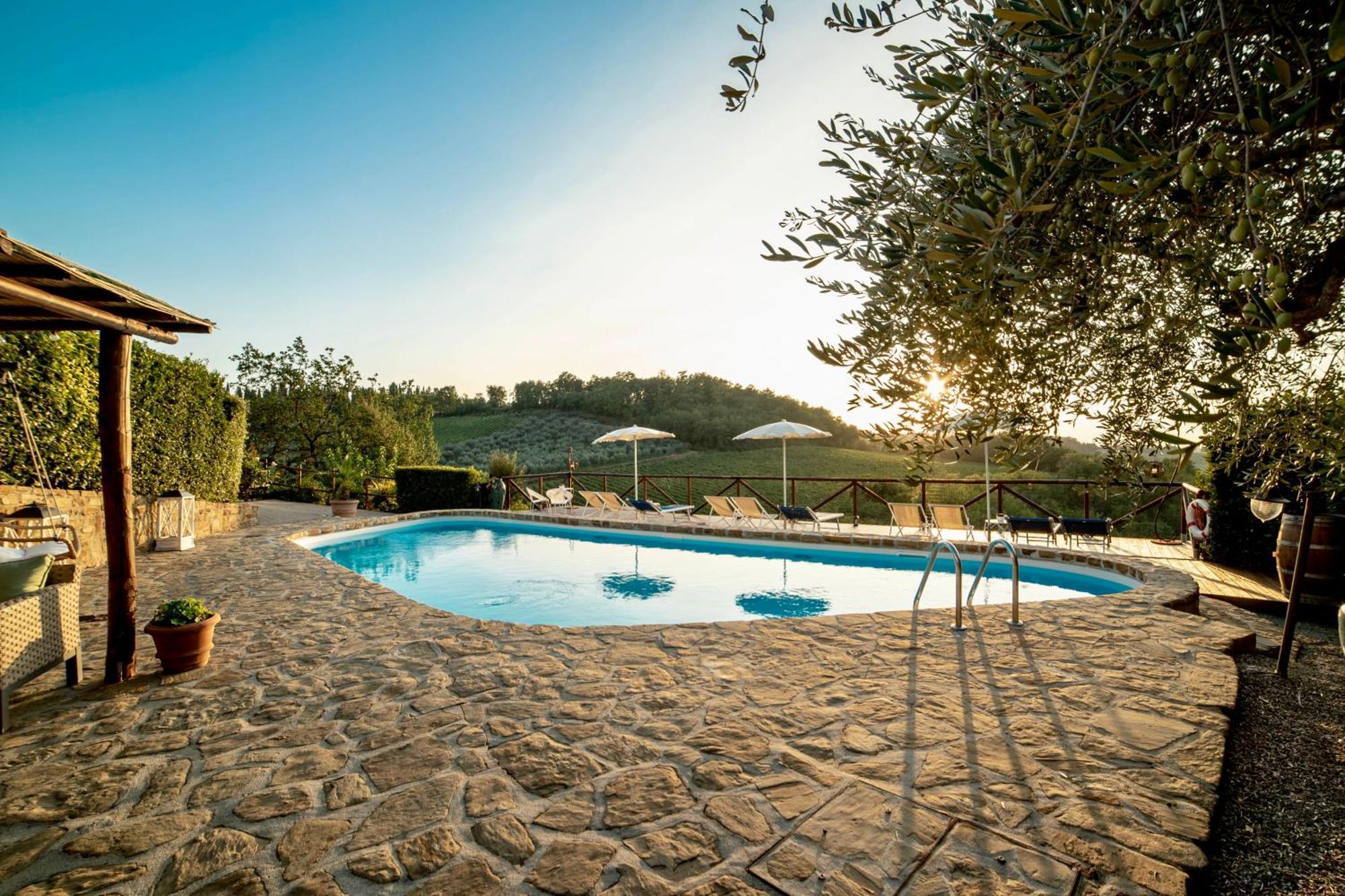 Podere Vergianoni Con Piscina E Vista Mozzafiato Tavarnelle Val di Pesa Exterior photo