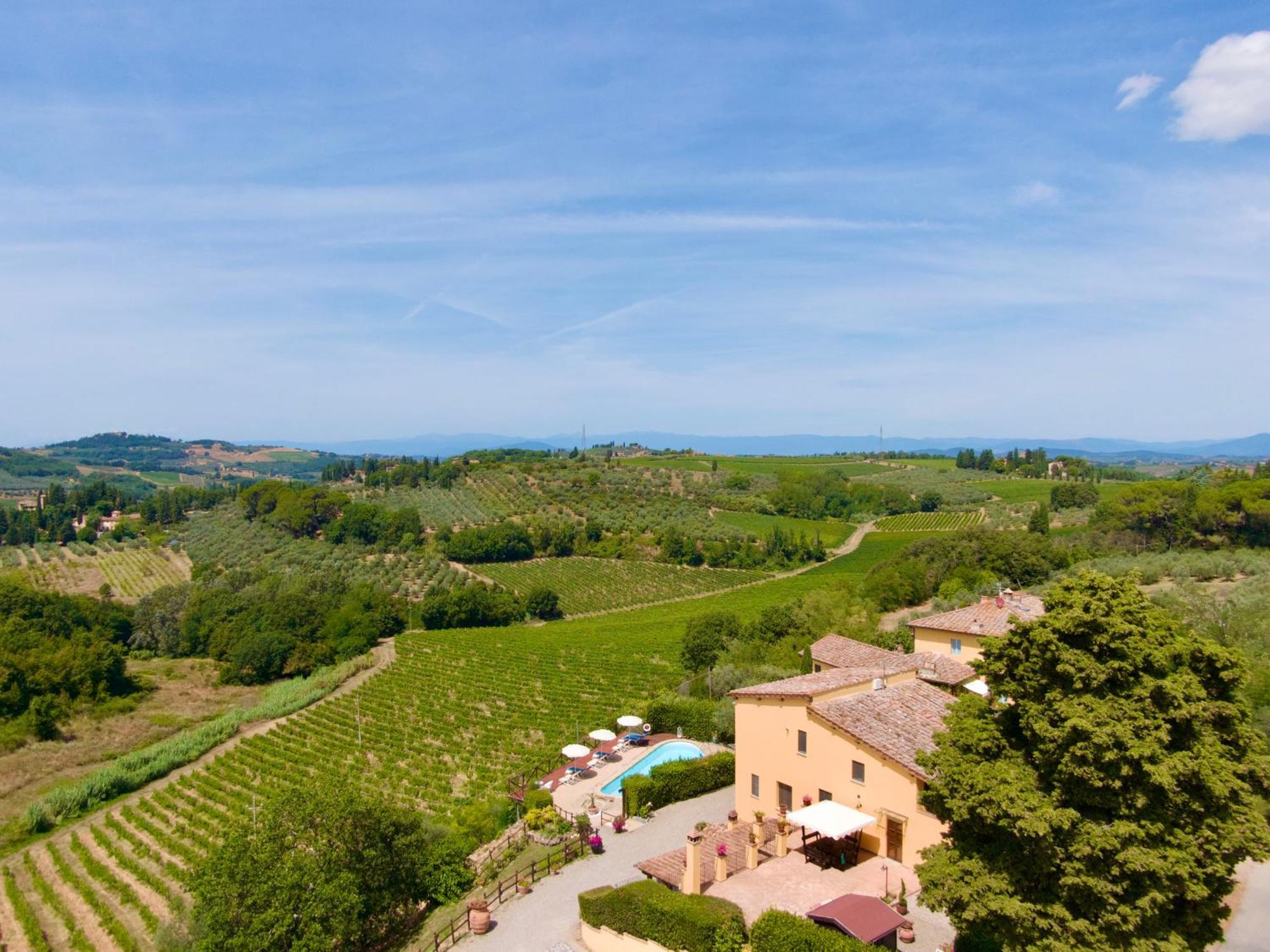 Podere Vergianoni Con Piscina E Vista Mozzafiato Tavarnelle Val di Pesa Exterior photo